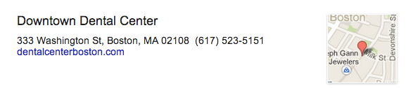 Google Places Results - missing review count & link to profile