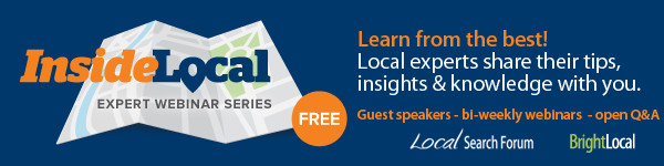 InsideLocal Webinar - Expert Local Search Webinar Series