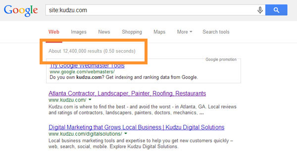 site: domain search