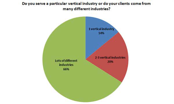 Only a few SEO agencies serve a particular vertical industry