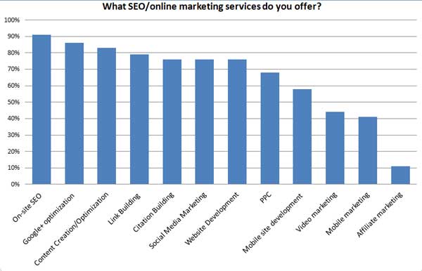 What SEO / online marketing services agencies offer