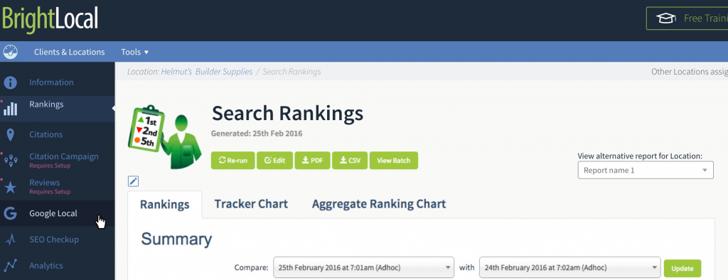 All in one local seo dashboard