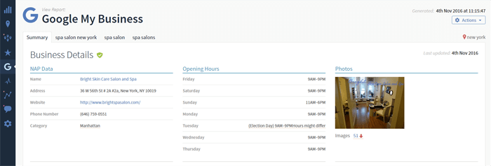 Google my business optimization tool