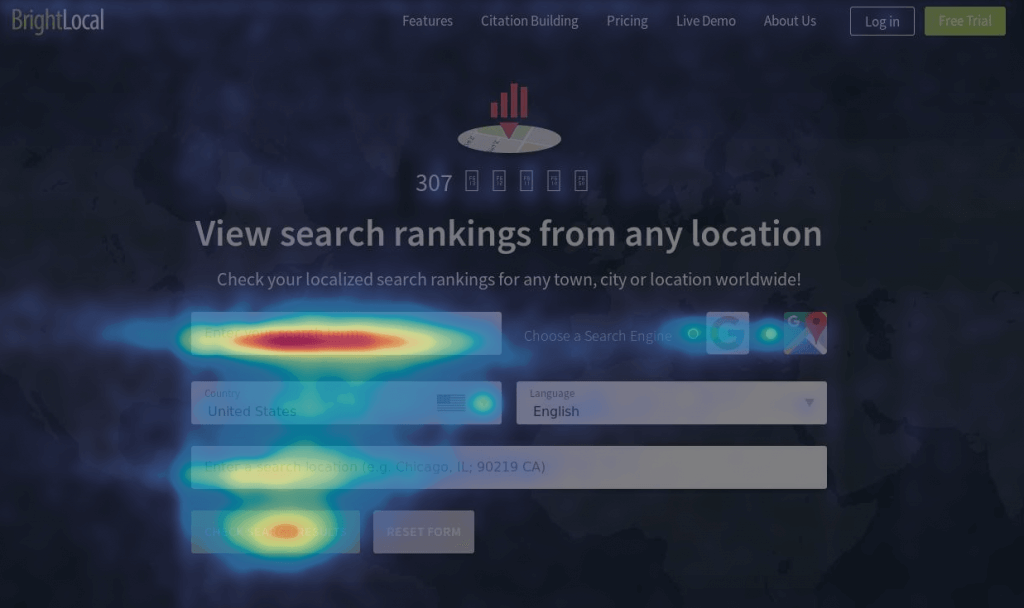 Heatmapping tools from Hotjar