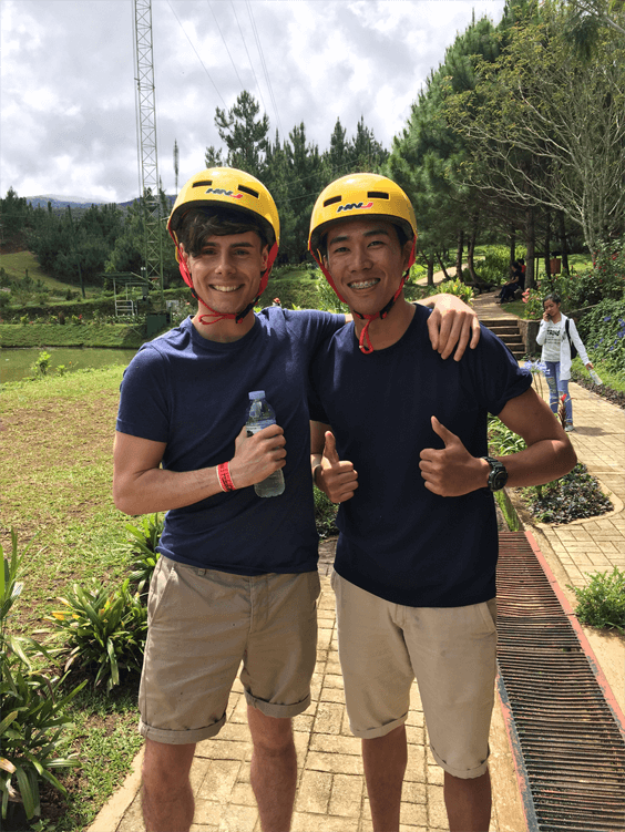 Matt & Neil on a recent team outing to Dahilayan Forest Park