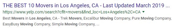 Yelp Titles In Google Search Results