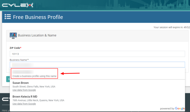Cylex Create a Business Profile Using This Name