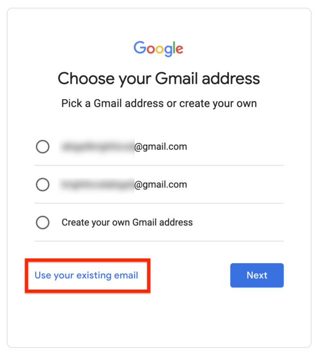 Choose Your Gmail Address