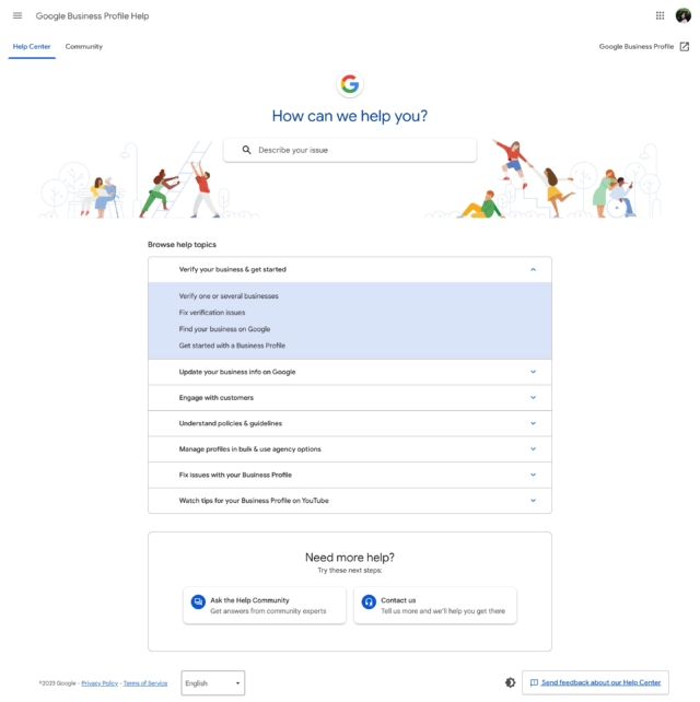 Google Business Profile Help