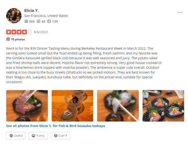 Elicia Review Yelp