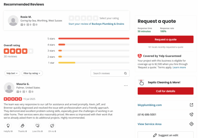 Yelp Reviews
