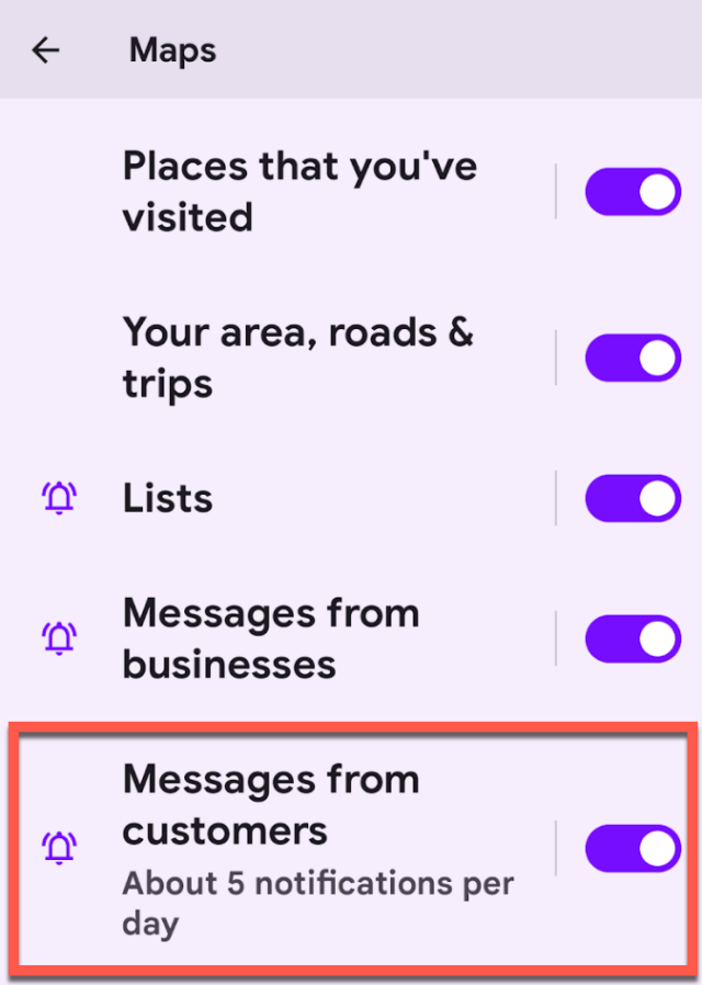 Google Business Profile Messaging and Chat - Google Maps Messaging Notifications