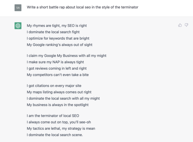 Local Seo Battle Rap