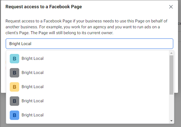 18. Request Access By Searching Business Name