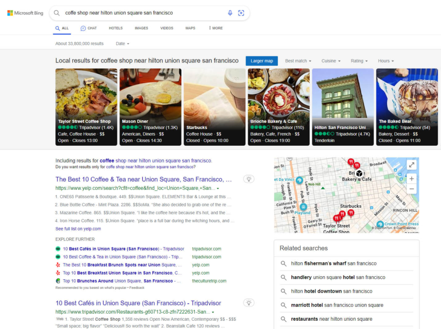 Bing as an alternative search engine