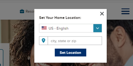 set your home location