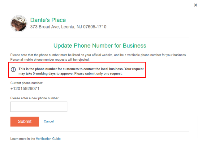 Tripadvisor business phone number update