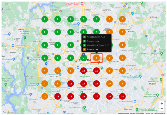 BrightLocal Local Search Grid