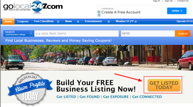GoLocal247 Build Your Free Business Listing Now