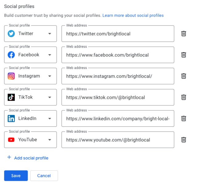 Google Business Profile Updated Social Media NMX