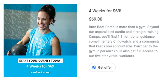 Fitness Offer Example