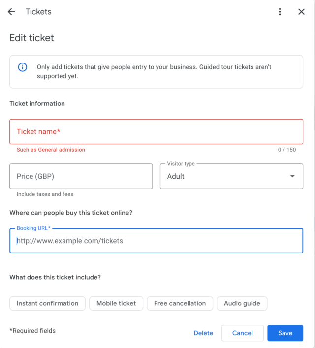 How to Use Google 'Things To Do' - Edit Tickets