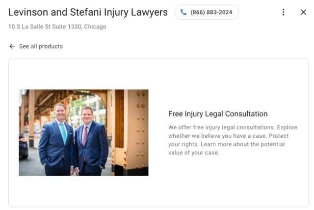 Local SEO for Lawyers - Law Product in GBP