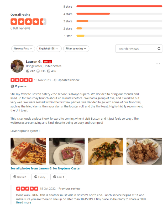 Yelp Reviews 2