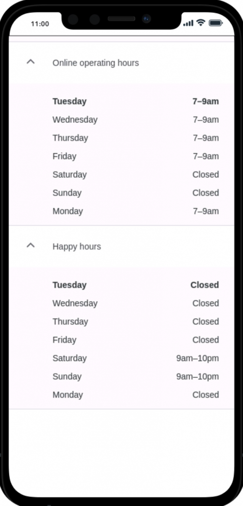 GBP Operating Hours