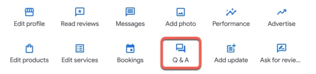 Q&A in the in-search editing experience