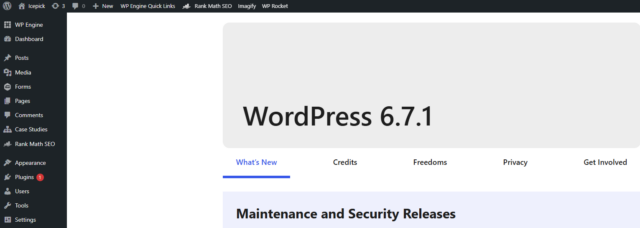Wordpress example